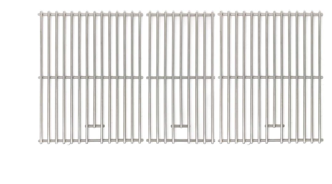 Premium Stainless Steel Cooking Grid Replacement for Kenmore 463366506, Thermos 461410708, 461410907, 461411107, 492, PS492 & Charbroil 46344532, 4634522 Gas Grills - Heavy Duty BBQ Grill Grate Set of 3 - Perfect for Backyard Grilling, Camping & Outdoor Cooking