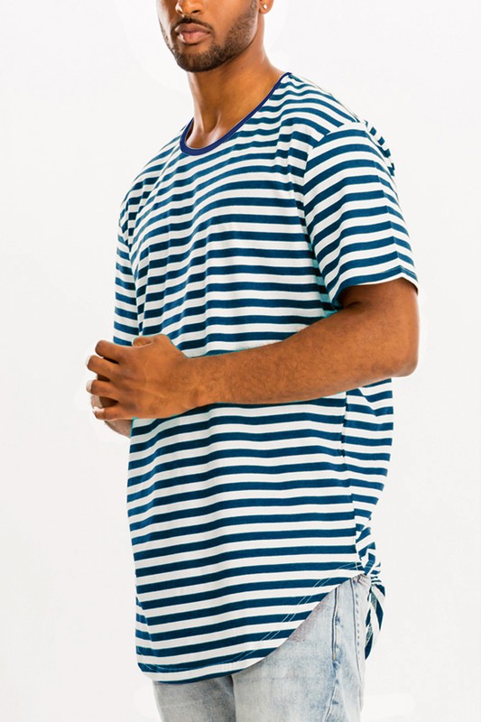Stylish Striped Elongated T-Shirt for Women | Trendy Oversized Fit | Perfect for Casual Outfits, Layering & Everyday Wear