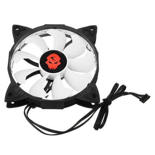 Coolmoon 6-Pack 120mm RGB LED PC Cooling Fans with Adjustable Speed, Remote Controller - Perfect for Gaming PC, Desktop Computer & Case Cooling