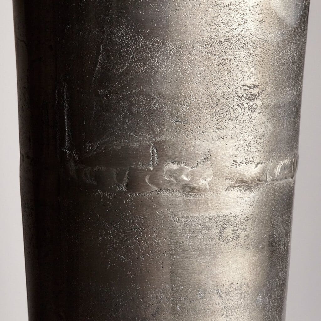 Cyan Design 10173 Relic Vase - Large Raw Nickel Finish - Elegant Home Decor for Living Room, Dining Table & Wedding Centerpieces