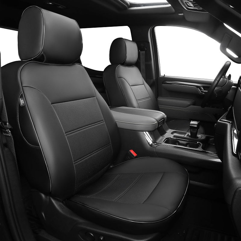 Chevrolet Silverado Seat Covers 2014-2018 | Custom Fit for 40/60 Rear Seats | Durable & Comfortable | Perfect for Road Trips & Outdoor Adventures | Q350277