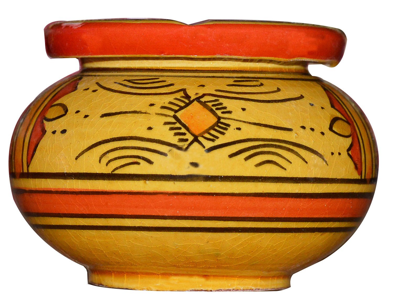 Handmade Moroccan Ceramic Ashtrays - Smokeless Small Ashtray for Cigarettes | Perfect for Indoor Use, Outdoor Patios, and Home Decor