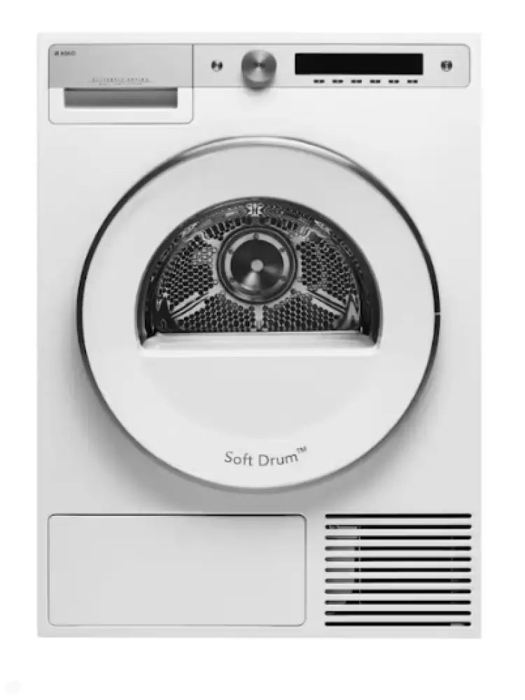 Asko T608HXW 8kg Heat Pump Condenser Dryer - Energy Efficient & Quiet Laundry Appliance for Home Use | Perfect for Apartments & Small Spaces