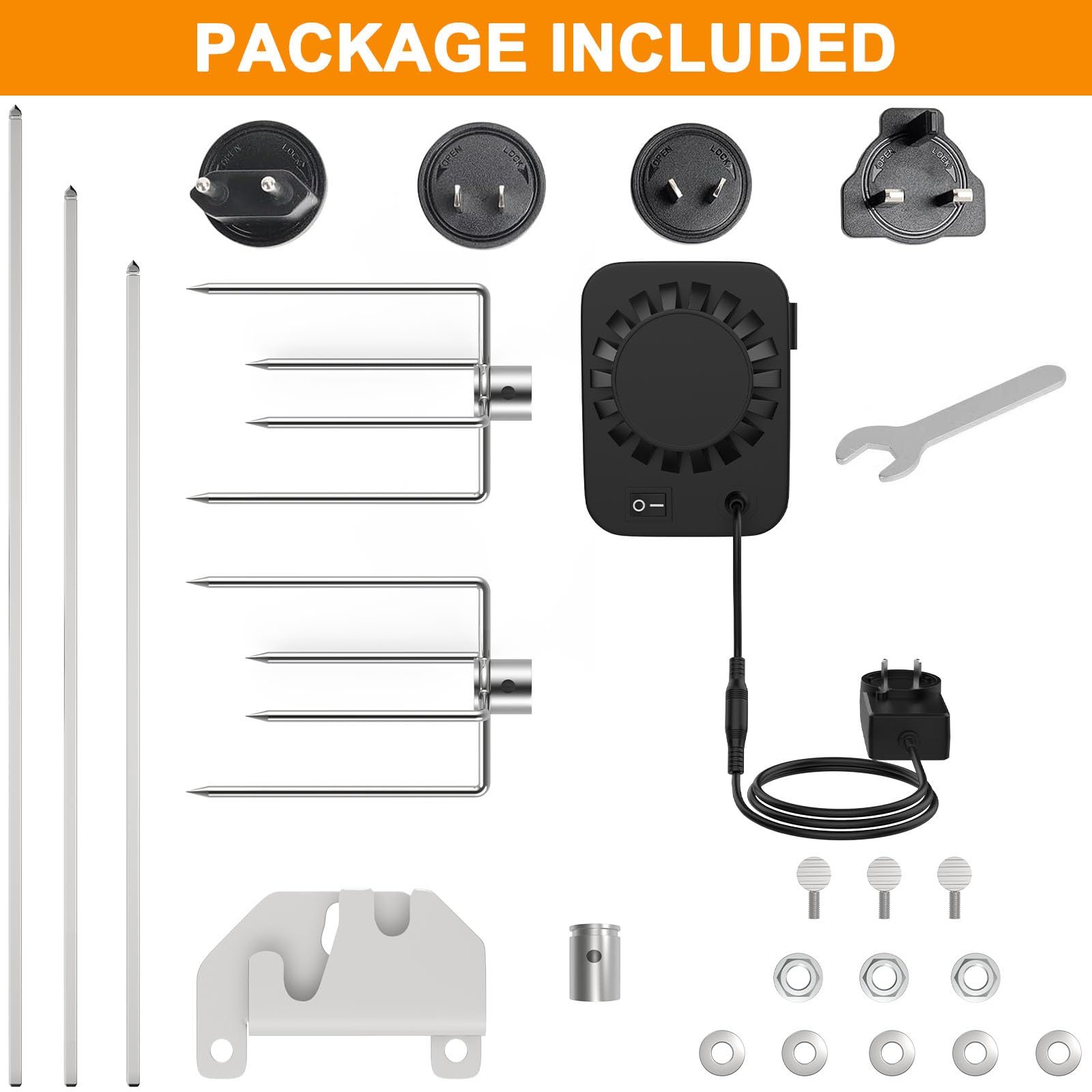 Masterbuilt Gravity Series Rotisserie Kit for MB20091220, 560, 1050 & 800 - BBQ Grill Spit Accessories for Smoking & Grilling | Perfect for Backyard BBQs, Tailgating & Outdoor Cooking