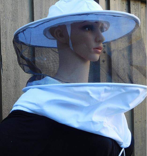 OZ ARMOUR Round Hat Veil With Strings - Elegant Sun Protection Hat for Women, Outdoor Garden Party & Beach Wedding Accessories