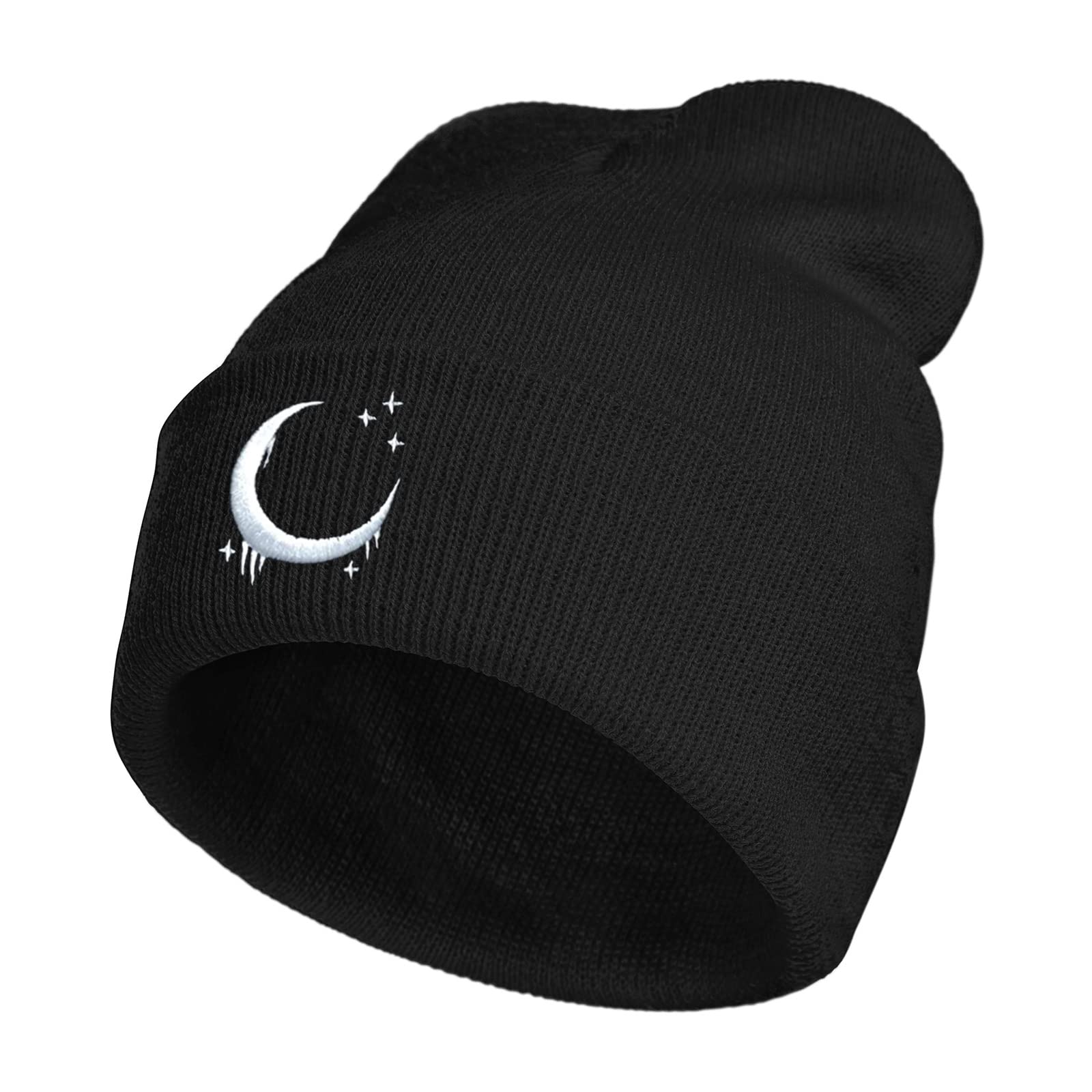 Gothic Embroidered Skull Beanie for Men & Women - Warm Winter Knit Hat with Unique Skull Design - Perfect for Cold Weather, Outdoor Activities & Street Fashion