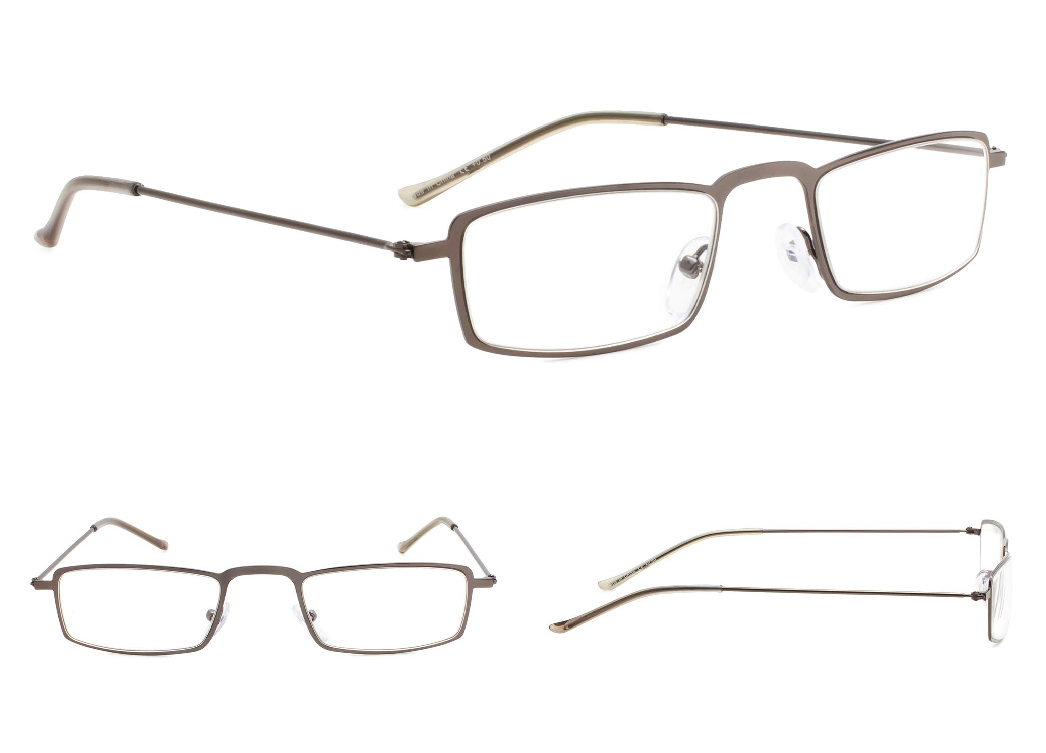 5-Pack Lightweight Reading Glasses for Men & Women - Blue Light Blocking, Anti-Glare, Fashionable Frames - Perfect for Reading, Computer Use & Office Work