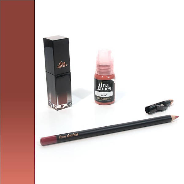 Perma Blend Tina Davies Lip Nude Trio Set - Professional Lip Tattoo Pigment Kit for Permanent Makeup Artists | Perfect for Salon, Spa & Cosmetic Tattoo Studios