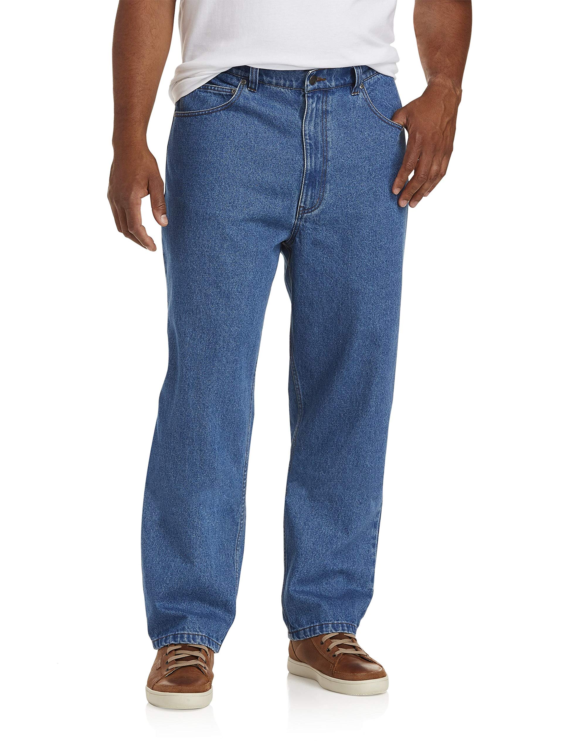 DXL Big and Tall Rugged Loose-Fit Jeans for Men - Comfortable Stretch Denim Pants with Relaxed Fit - Perfect for Casual Wear, Work & Outdoor Activities