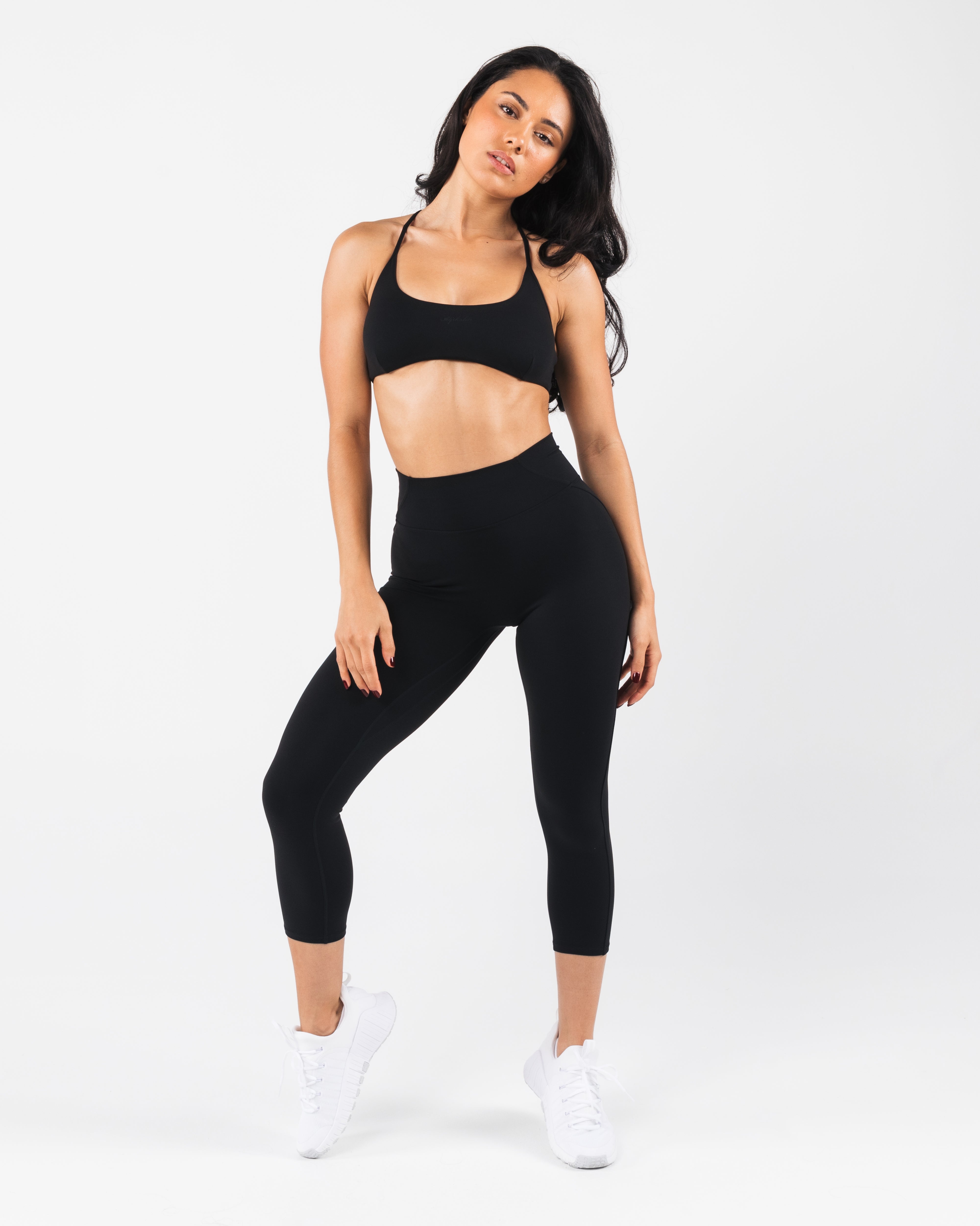 Aura Capri Pants for Women - High Waisted Black Stretch Skinny Jeans | Comfortable & Stylish for Casual Wear, Work & Night Out