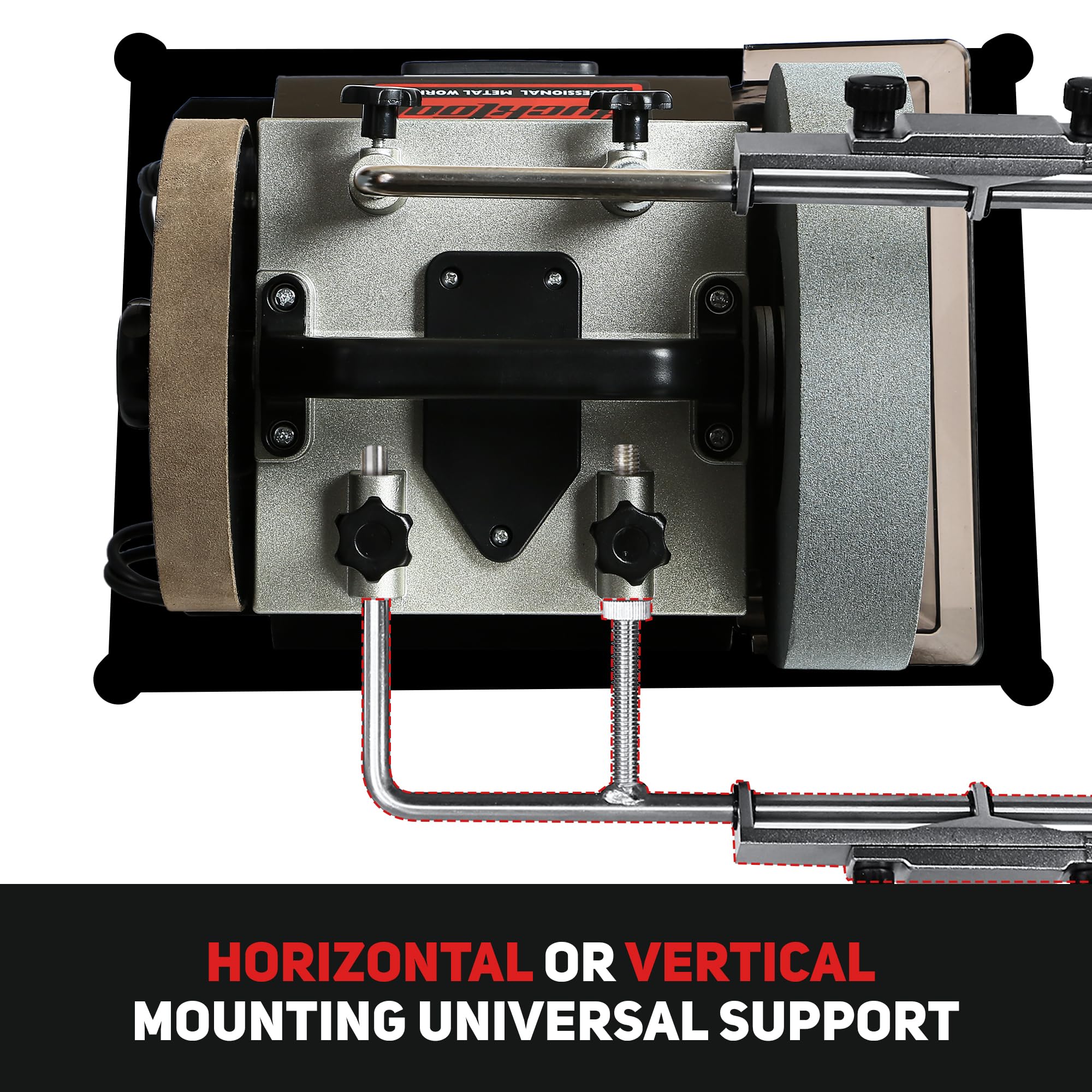 BUCKTOOL 10-Inch Variable Speed Wet Sharpening System – 1.2-Amp Two-Direction Water Cooled Wet Stone Grinder (90-160RPM) – Professional Bench Grinder for Knives, Chisels, Axes & Tools (Model SCM8103) – Perfect for Woodworking, Metalworking & DIY Sharpening Projects