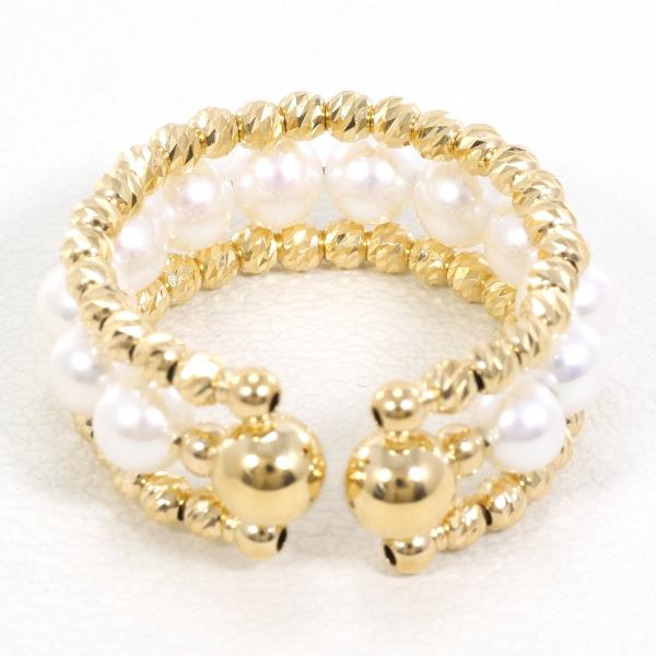 18K Yellow Gold Pearl Ring for Women - Elegant & Timeless Jewelry Gift for Her - Perfect for Weddings, Anniversaries & Special Occasions