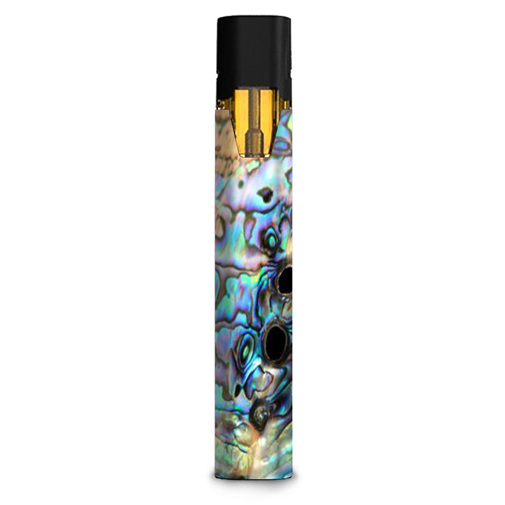 Blue Stiiizy Starter Stick Skin with Abalone Swirl Shell Design - Perfect for Vape Protection & Style Enhancement