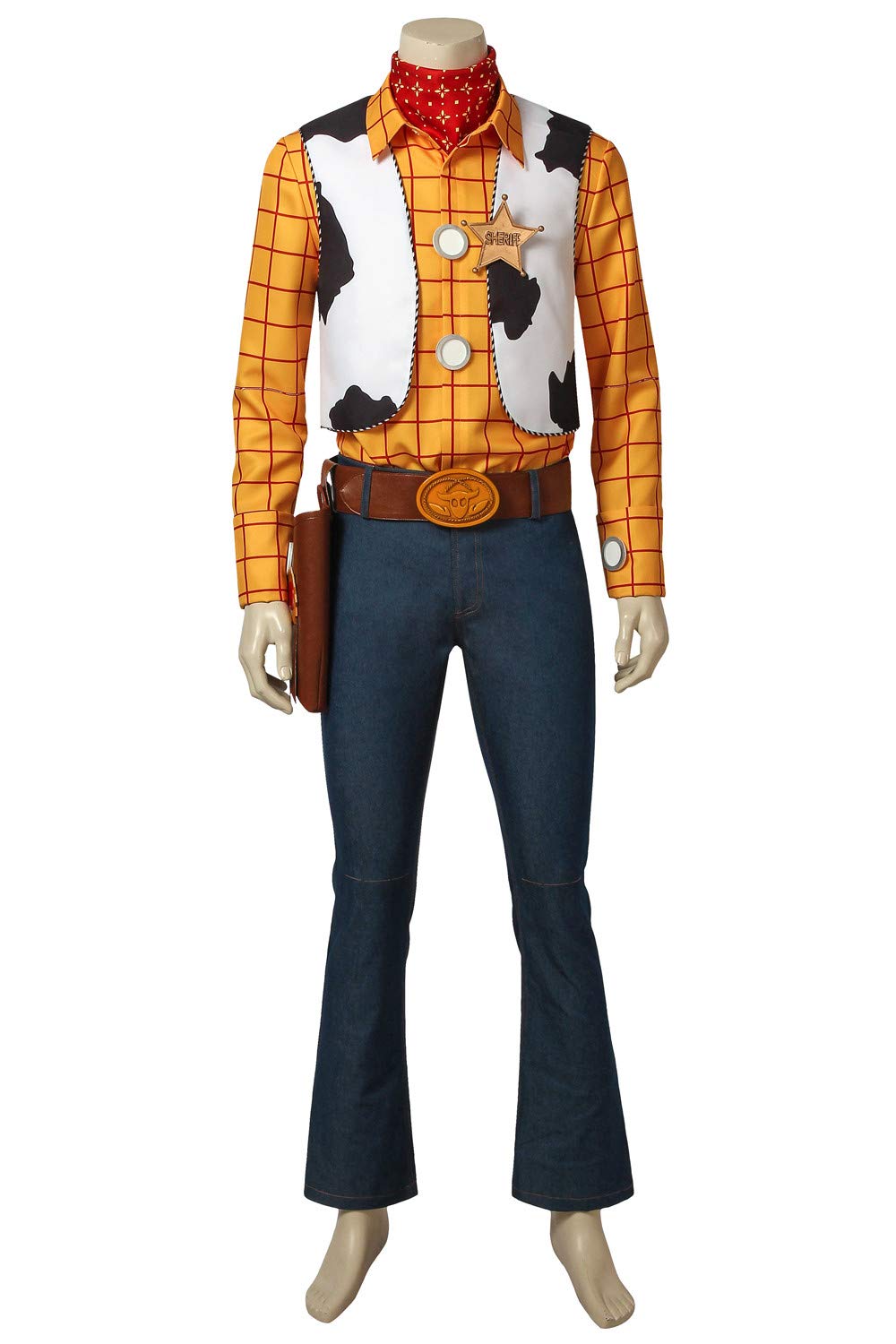 LILLIWEEN Cowboy Costume for Adults - Sheriff Halloween Cosplay Uniform & Western Fancy Dress - Perfect for Halloween Parties, Cosplay Events, and Western Theme Costume Parties
