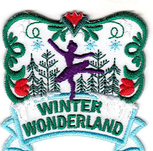 Winter Wonderland Iron On Patch Snow - DIY Embroidered Applique for Jackets, Hats & Bags - Perfect for Christmas, Holiday & Winter Crafts
