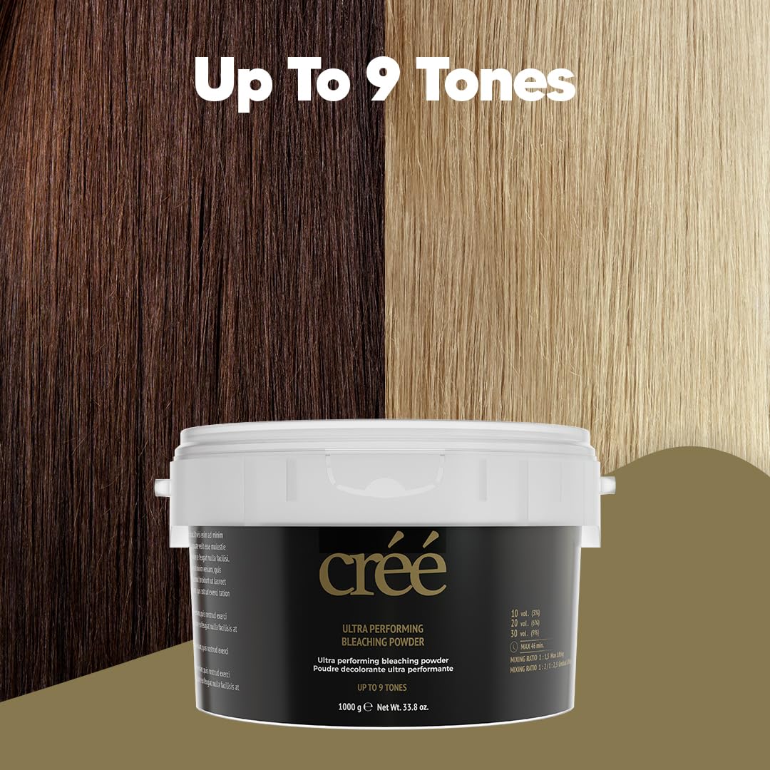 Cree Professional Ultra Performing Teeth Whitening Powder (1000g) - Brighten Your Smile for Special Occasions & Daily Confidence