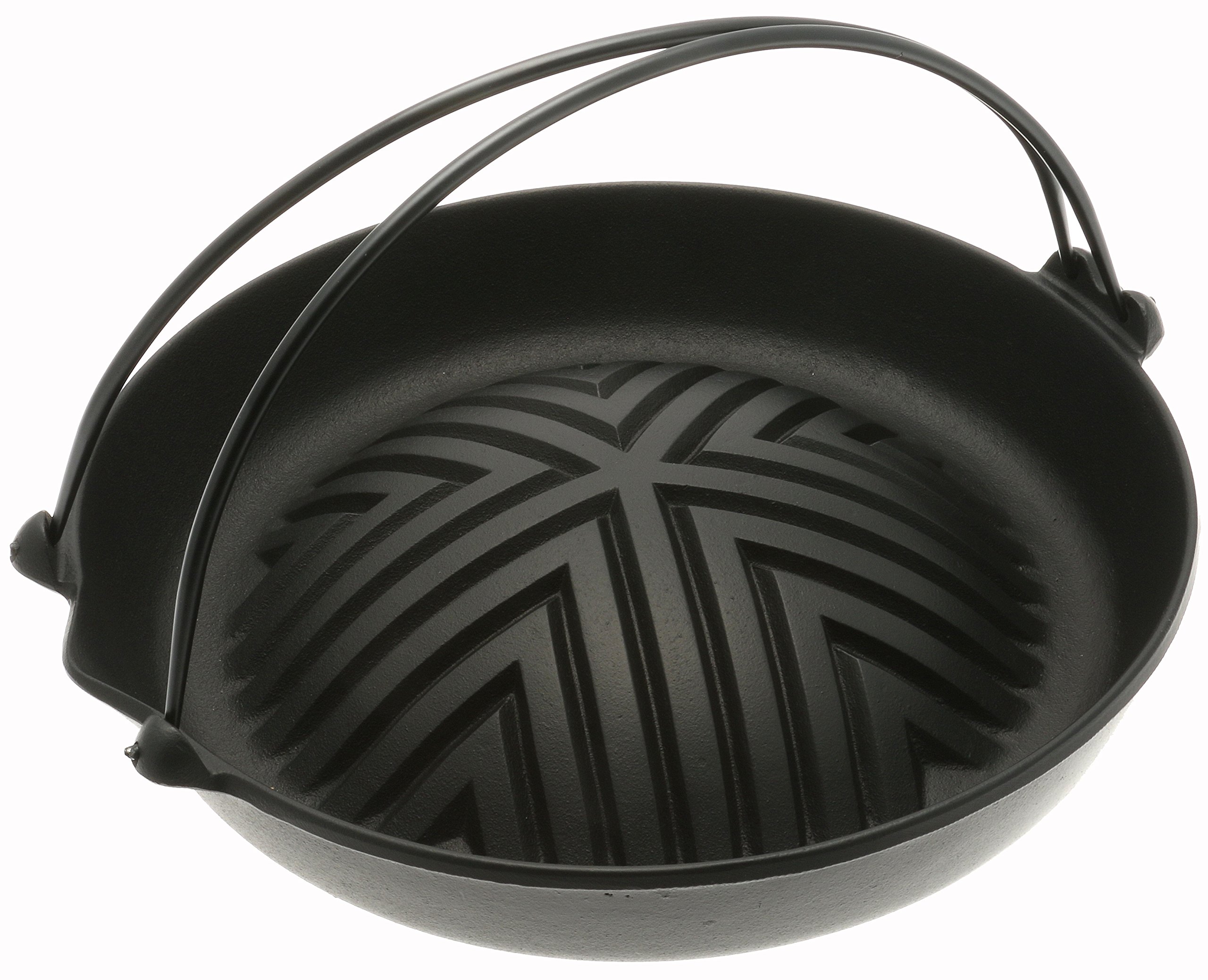Premium Iwachu Cast Iron Genghis Khan Grill Pan - Authentic Japanese BBQ Grill for Indoor/Outdoor Cooking - Perfect for Mongolian Hot Pot, Yakiniku & Family Gatherings