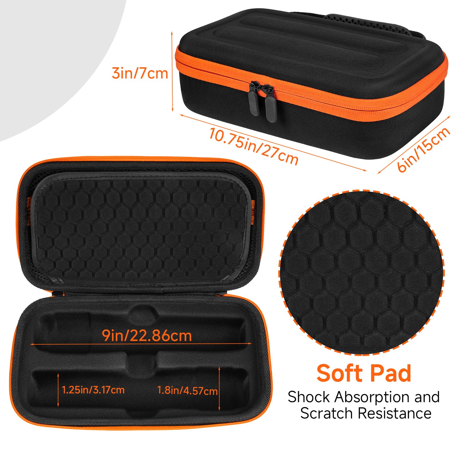 JBL PartyBox Wireless Microphone Case - Portable Travel Storage Bag for 2 Digital Wireless Mics, Receivers, Adapters, AA Batteries & Charger (Black) | Perfect for Karaoke Parties, Live Performances & Travel Protection