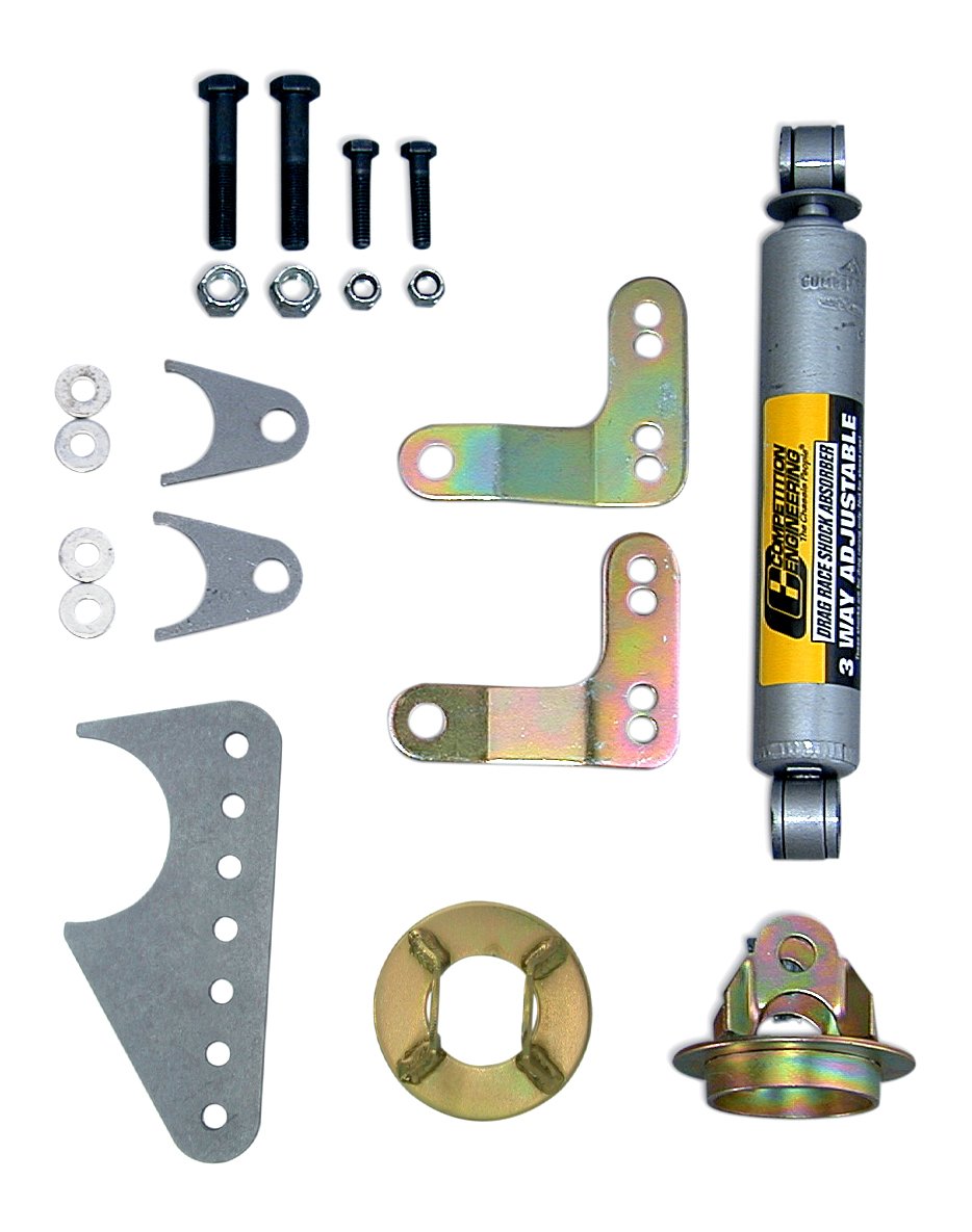 Competition Engineering Coilover Rear Mount Kit - High Performance Suspension Upgrade for Drag Racing & Street Performance