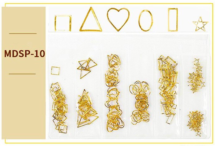 3D Hollow Metal Nail Art Charms - DIY Nail Decoration for Women, Perfect for Parties, Weddings, and Special Occasions