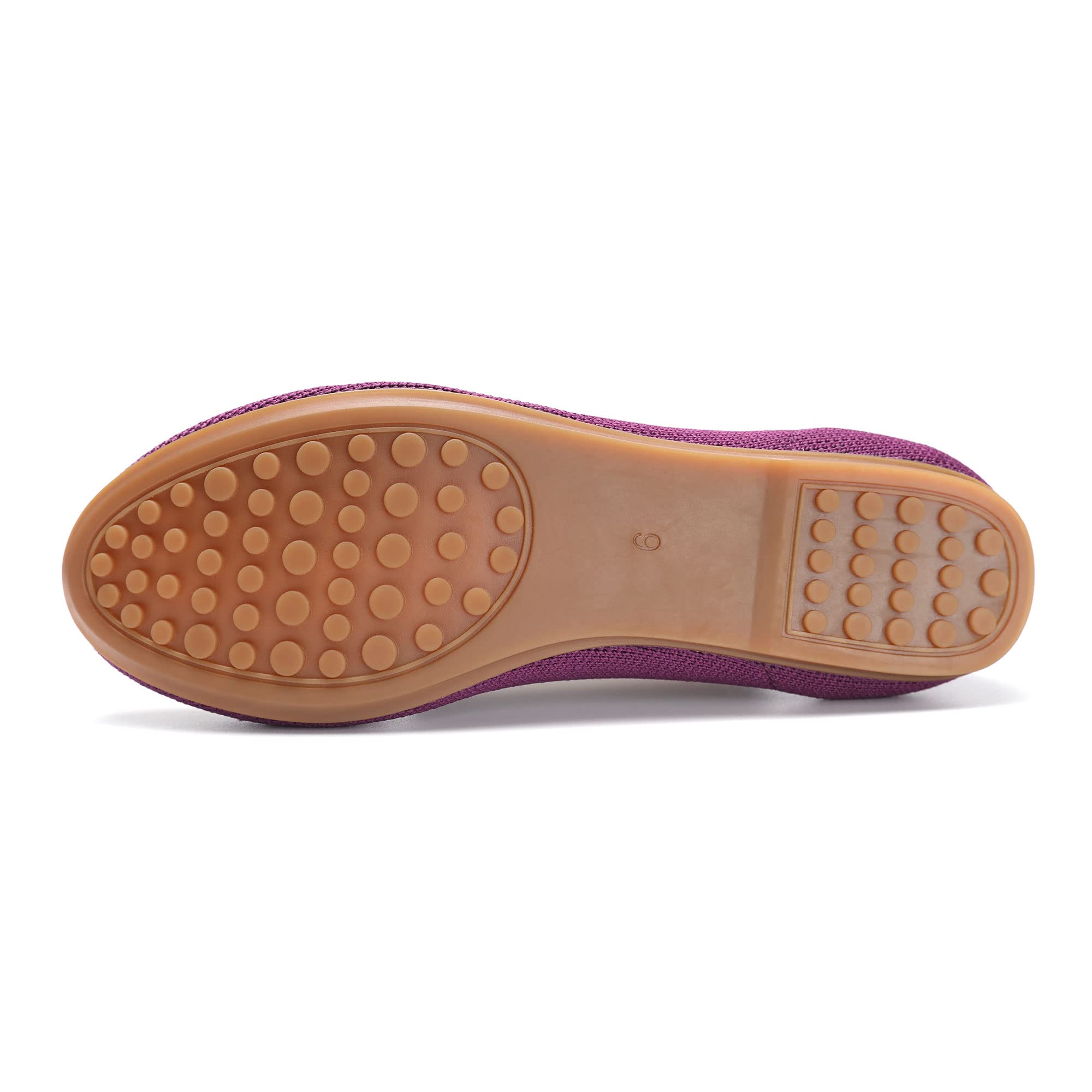 Women's Ballet Flats - Comfortable Knit Round Toe Mesh Shoes for Casual & Dressy Wear | Perfect for Office, Walking, and Everyday Outfits