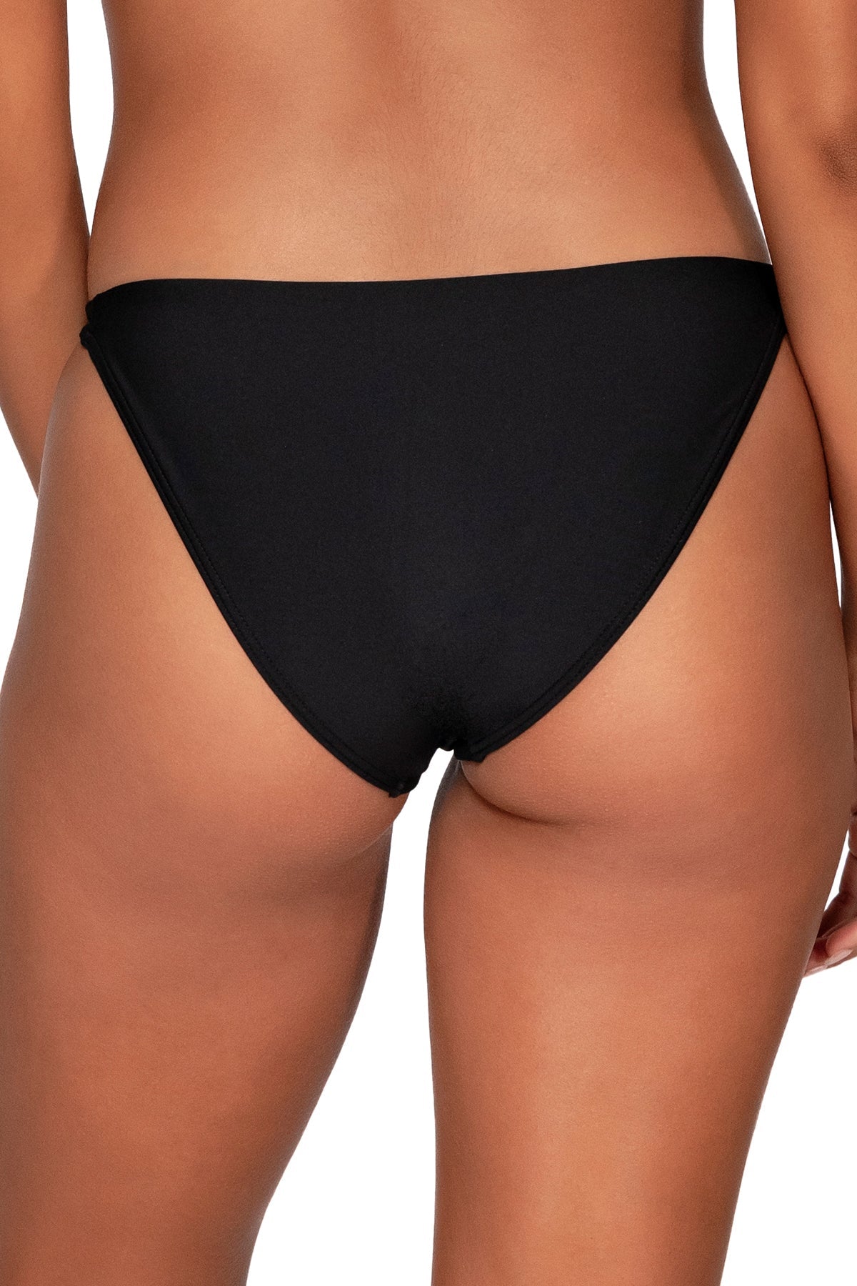 Swim Systems Black Leah Bikini Bottom - High Waisted Swimwear for Women, Comfortable & Stylish Beachwear for Pool, Vacation & Summer Activities