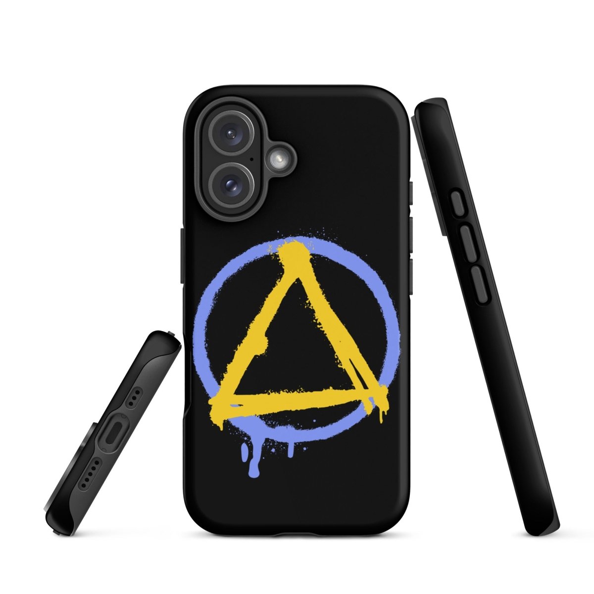 Sober Symbol Durable Shockproof iPhone Case - Protective Cover for iPhone 14/13/12/11 Pro Max XR XS - Slim Fit Anti-Scratch Phone Case for Everyday Use & Outdoor Activities