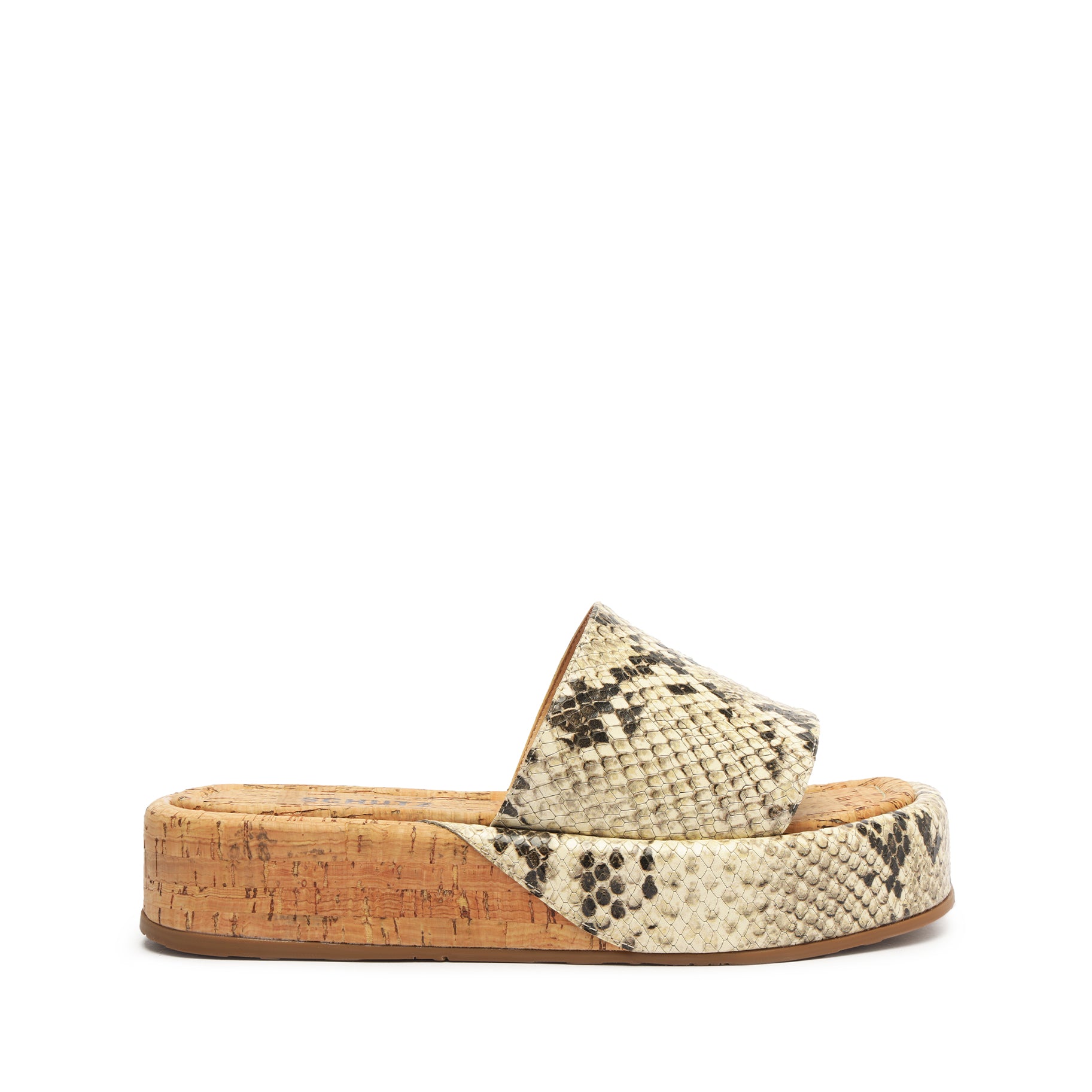 Yara Snake Embossed Leather Sandals for Women - Comfortable Summer Slide Sandals with Arch Support | Perfect for Beach, Vacation & Casual Outfits