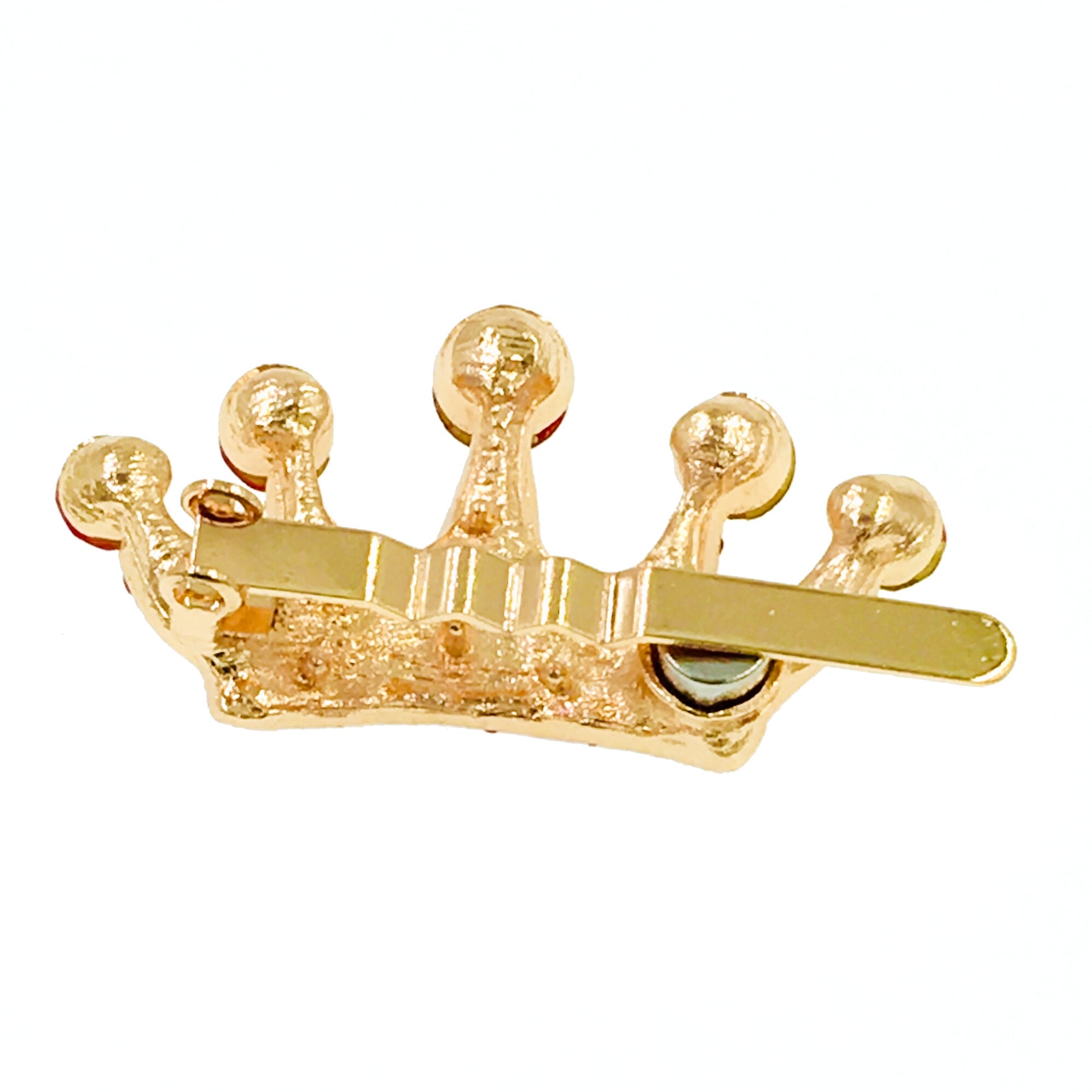 Princess Crown Magnetic Hair Clip with Rhinestone Crystal Gold Base - Perfect for Weddings, Parties & Special Occasions