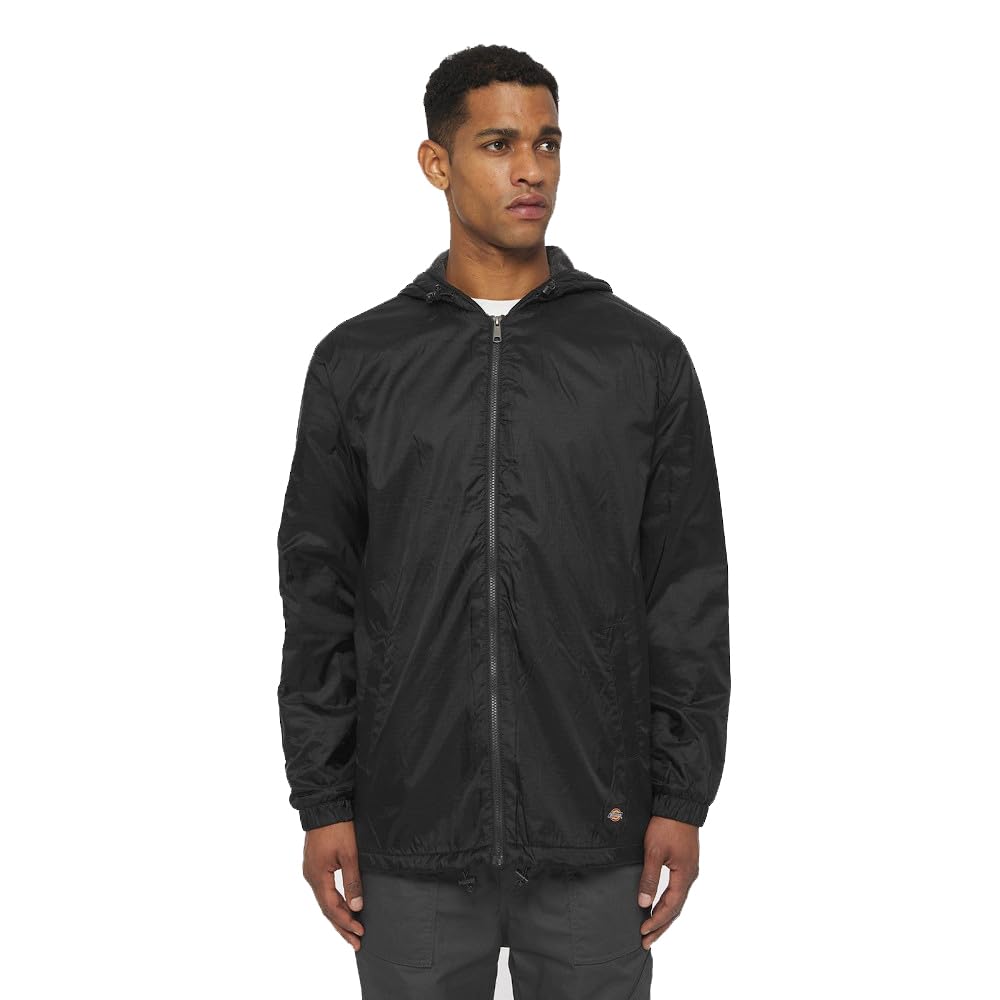 Dickies Men's Fleece Lined Hooded Jacket - Warm Winter Work Jacket with Hood for Outdoor & Construction Work - Perfect for Cold Weather & Heavy Duty Jobs