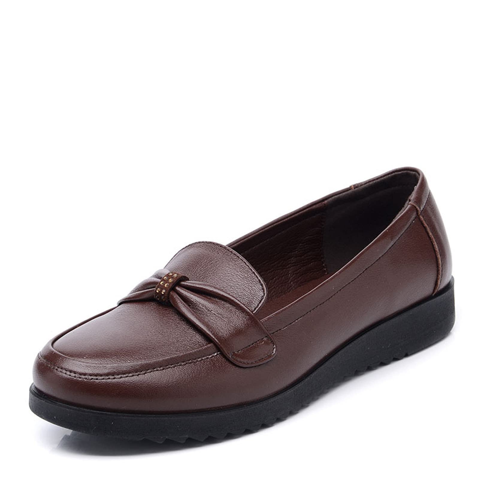 Women's Slip-On Loafers with Bowknot - Comfortable Round Toe Moccasins for Ladies | Durable Casual Shoes for Work, Travel & Everyday Wear