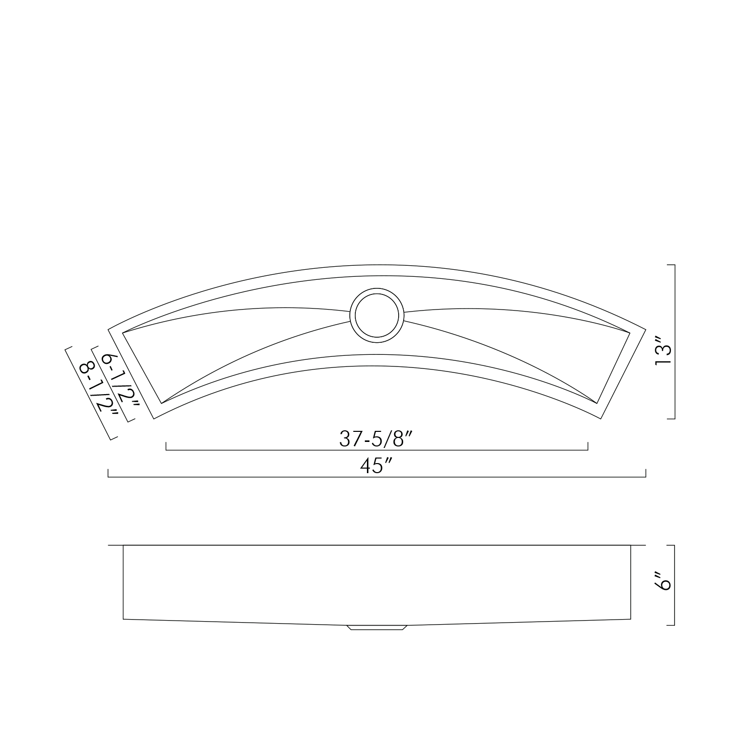 DAX SQ 4512 C 16 Gauge Brushed Stainless Steel Undermount Bar Sink - 45