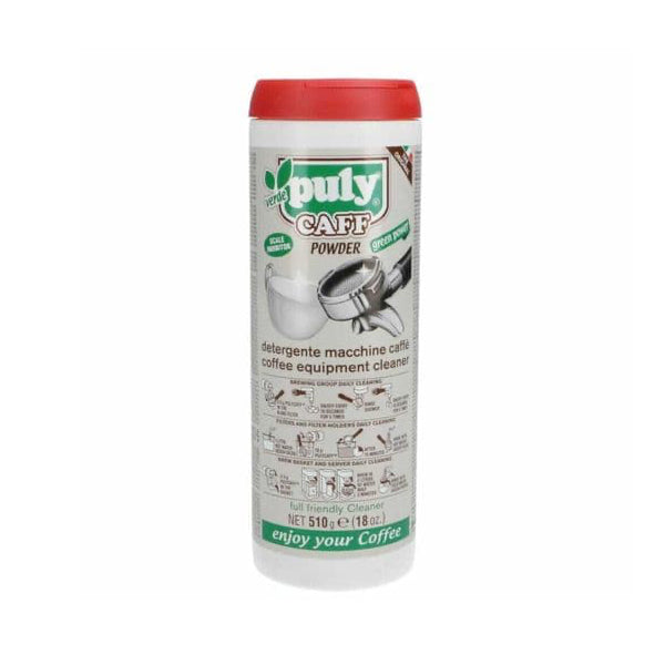 Puly Caff Verde Descale Powder for Coffee Machines - Eco-Friendly Lime & Calcium Remover - Perfect for Espresso, Keurig & Drip Coffee Makers - Keep Your Coffee Tasting Fresh