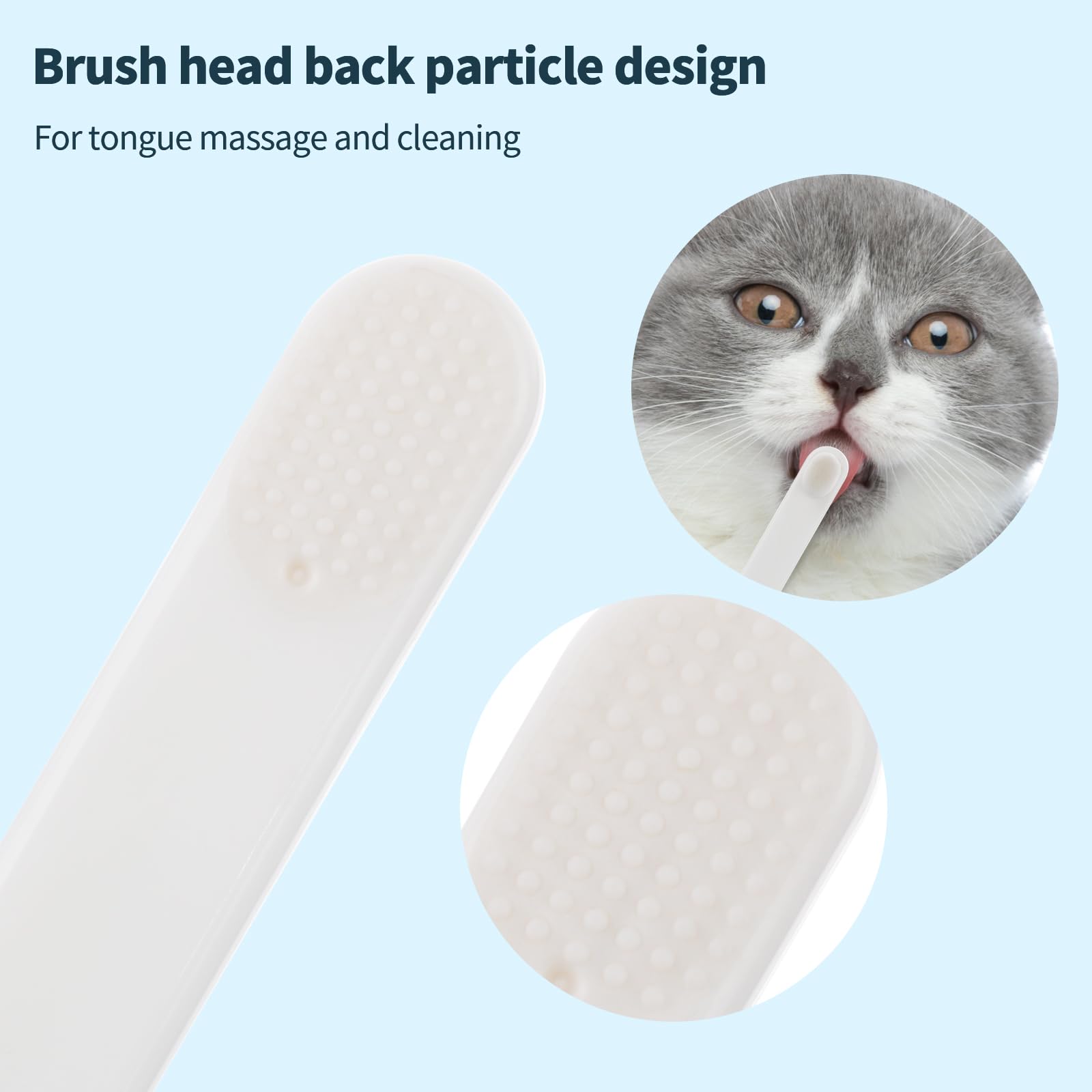 5-Pack Small Dog & Cat Toothbrush Set with Micro Nano Bristles - Gentle Pet Teeth Cleaning Kit for Puppies & Kittens - Includes Storage Box (White) - Perfect for Daily Oral Care & Dental Hygiene at Home
