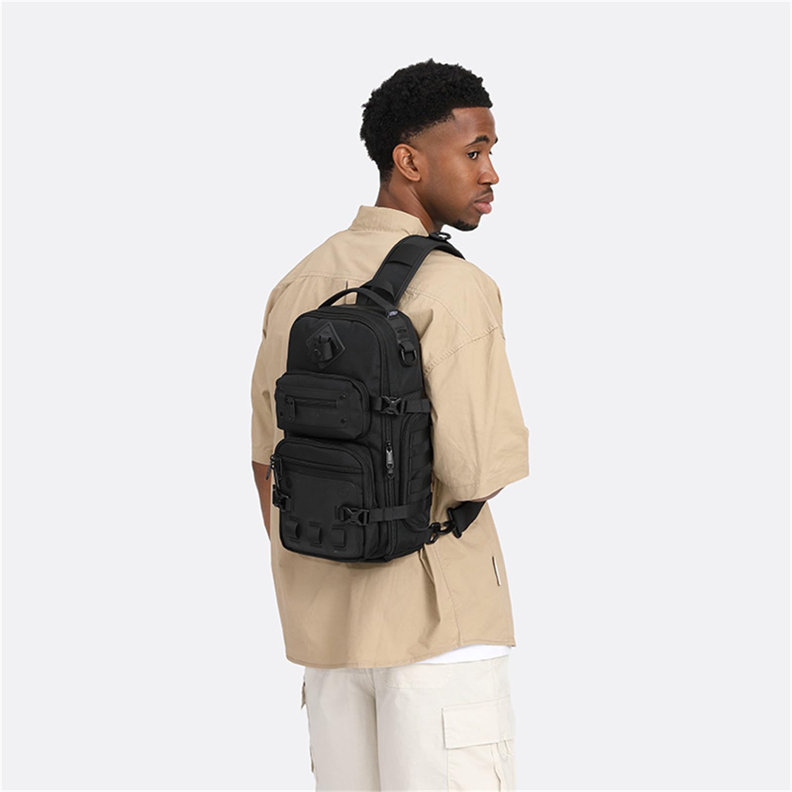 ShiZhiYu Camo Travel Backpack for Men - Durable Hiking Backpack with Laptop Compartment - Perfect for Outdoor Adventures, Camping & Daily Commute