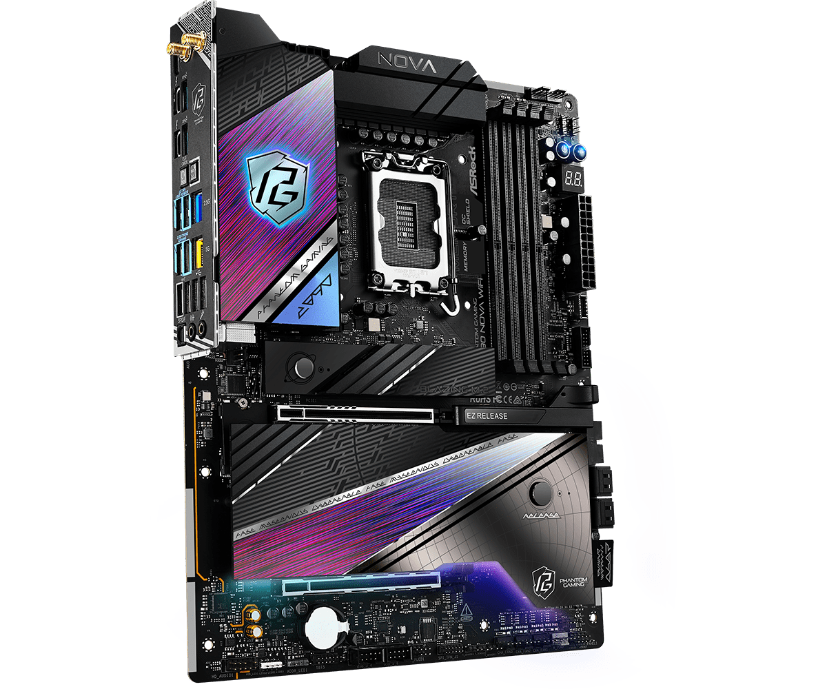 ASRock Z890 Nova WiFi 7 Motherboard - Intel LGA 1700 Socket, DDR5, PCIe 5.0, Thunderbolt 4 - Pre Order Now for High-Performance Gaming & Content Creation PCs