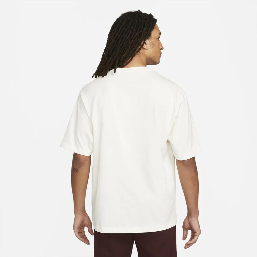 Air Jordan Wordmark SS Tee - Sail/Black | Men's Casual Short Sleeve T-Shirt for Basketball Fans & Streetwear Fashion