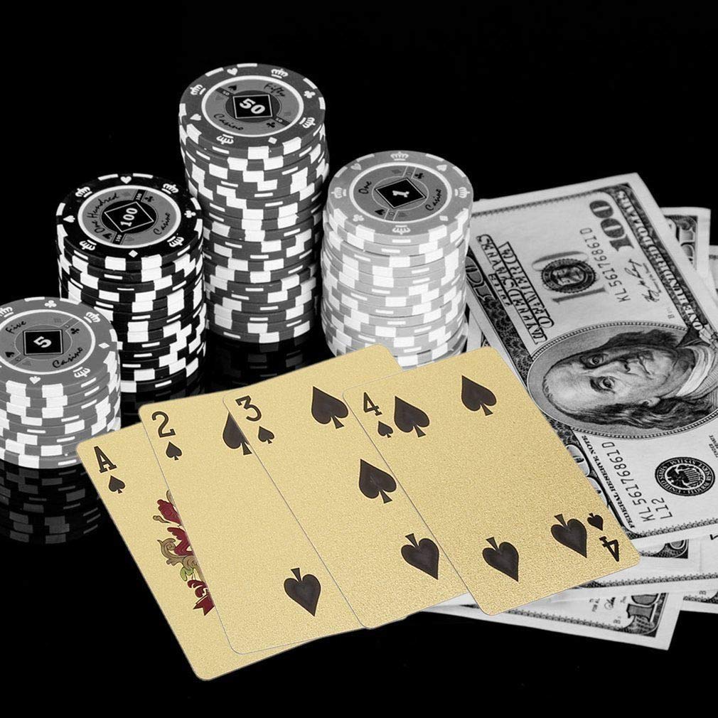 Premium Gold Playing Cards - Waterproof, Washable & Flexible Poker Cards for Parties & Games | High-Grade Plastic Material | Perfect for Casino Nights, Magic Tricks & Family Game Nights