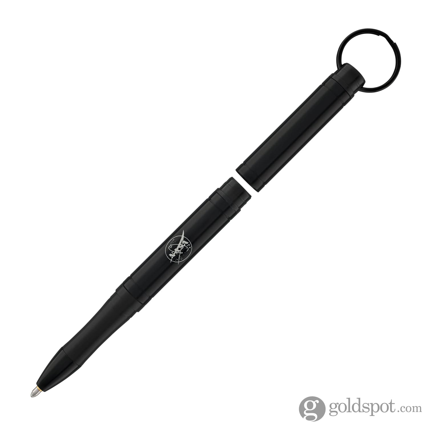 Fisher Space Pen Backpacker Ballpoint Pen - Black with NASA Logo - Compact & Reliable Writing Tool for Outdoor Adventures, Travel, and Everyday Use