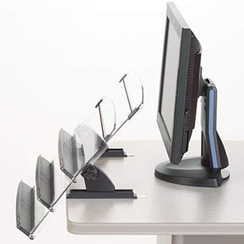3M Adjustable Desktop Copyholder - 150 Sheet Capacity for Office & Study