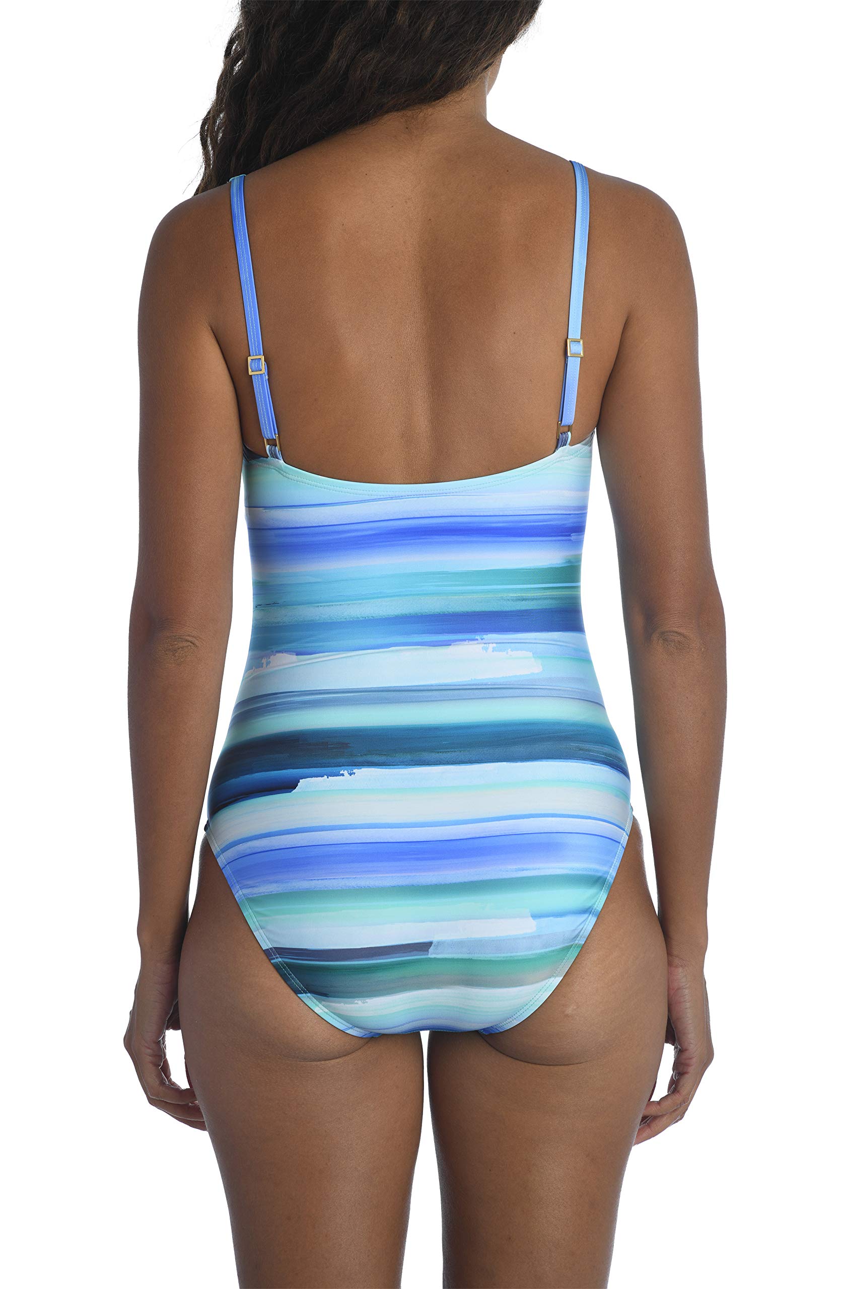 La Blanca Women's Twist Front One Piece Swimsuit - Sexy Bathing Suit for Beach, Pool & Vacation | Comfortable & Stylish Swimwear for Women