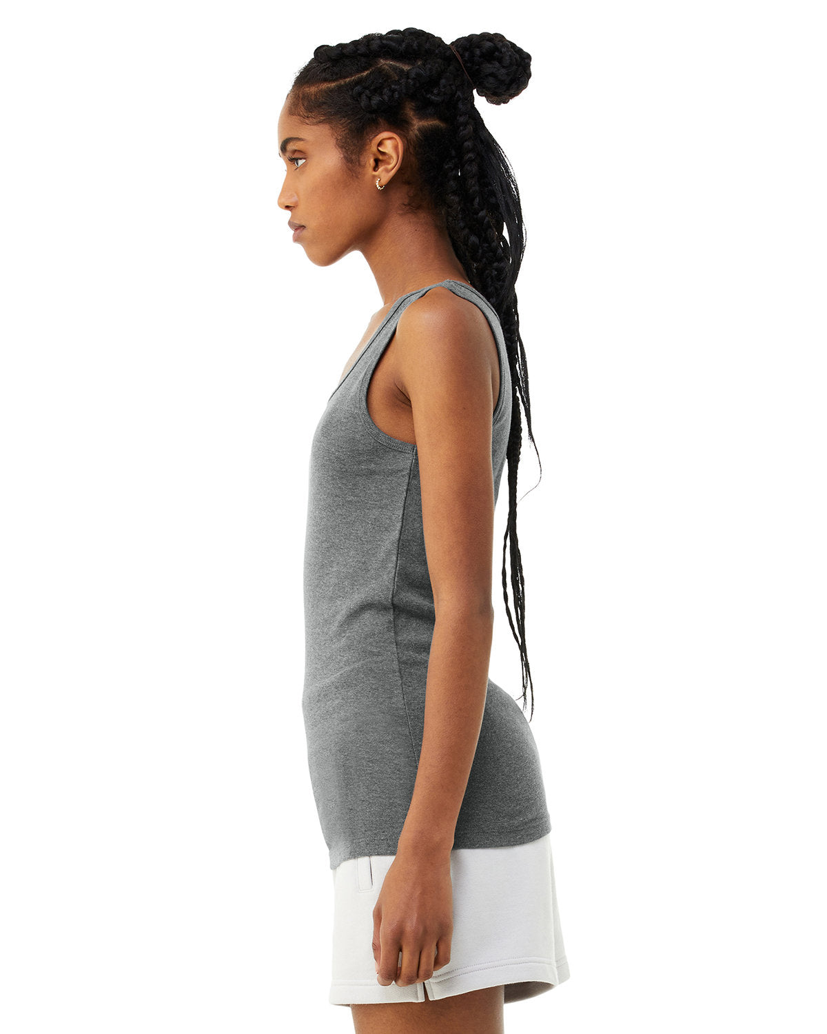 Bella + Canvas 1081 Women's Micro Ribbed Tank Top - Soft Stretchy Slim Fit Camisole for Layering, Yoga & Casual Wear
