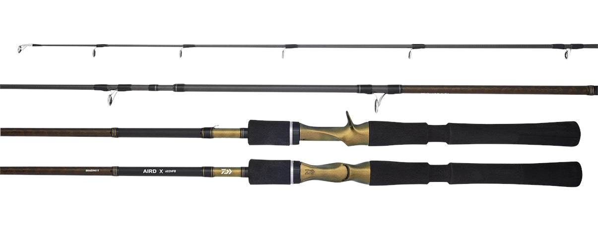 Daiwa 20 AIRD X Baitcasting Fishing Rod - Lightweight Carbon Fiber Casting Rod for Bass, Pike & Walleye Fishing | Freshwater & Saltwater Use