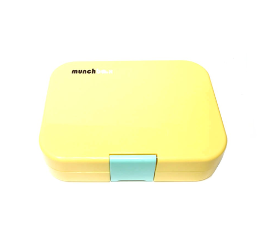 Munchbox Midi 5 - Insulated Lunch Box with Leakproof Design | Yellow Lemonade Color | Perfect for School, Work & Picnics
