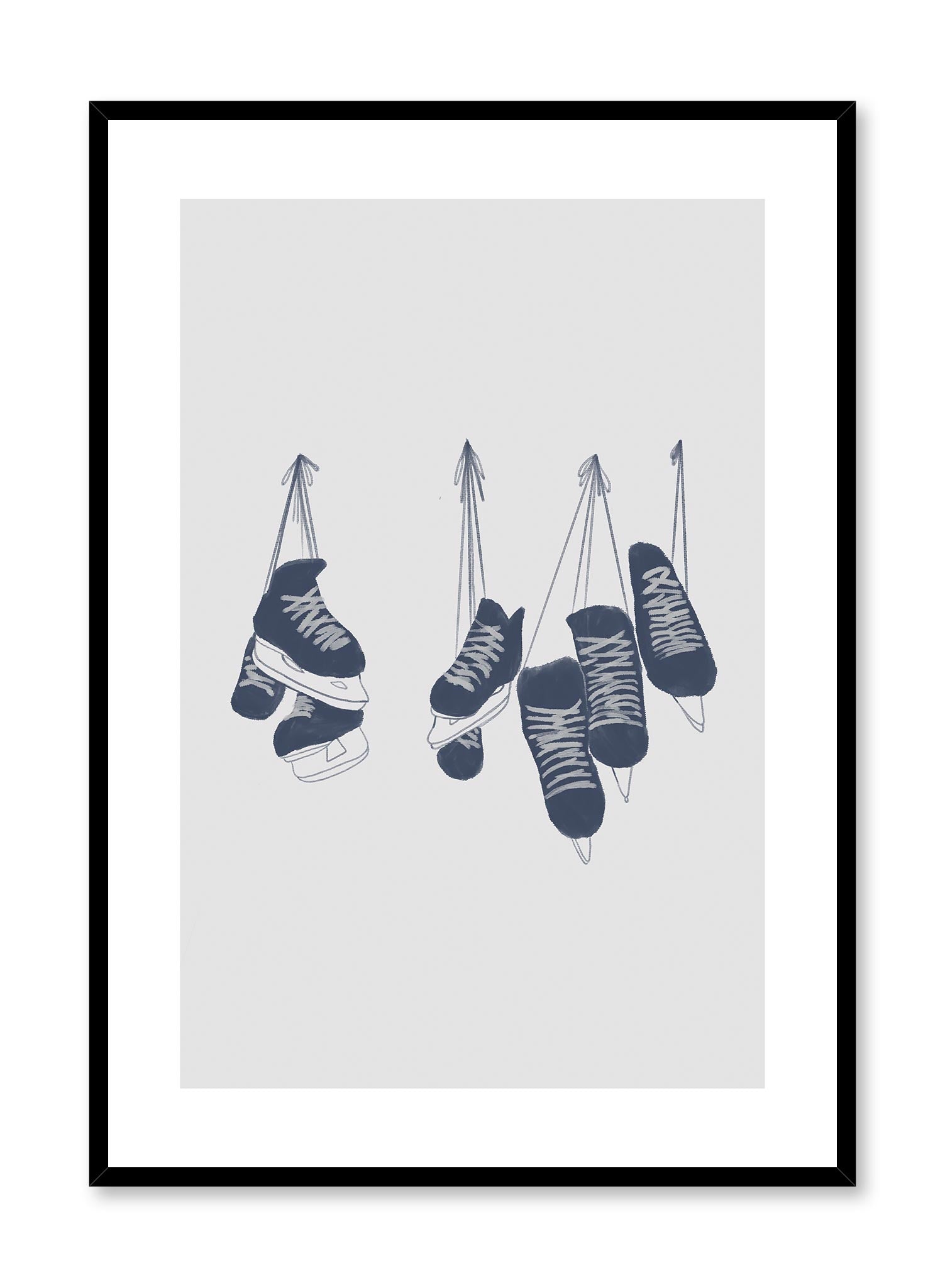 Hanging Ice Skates for Wall Decor - Vintage Roller Skate Wall Art for Home, Bedroom, Living Room & Office Decoration | Perfect for Skating Enthusiasts & Winter Sports Fans