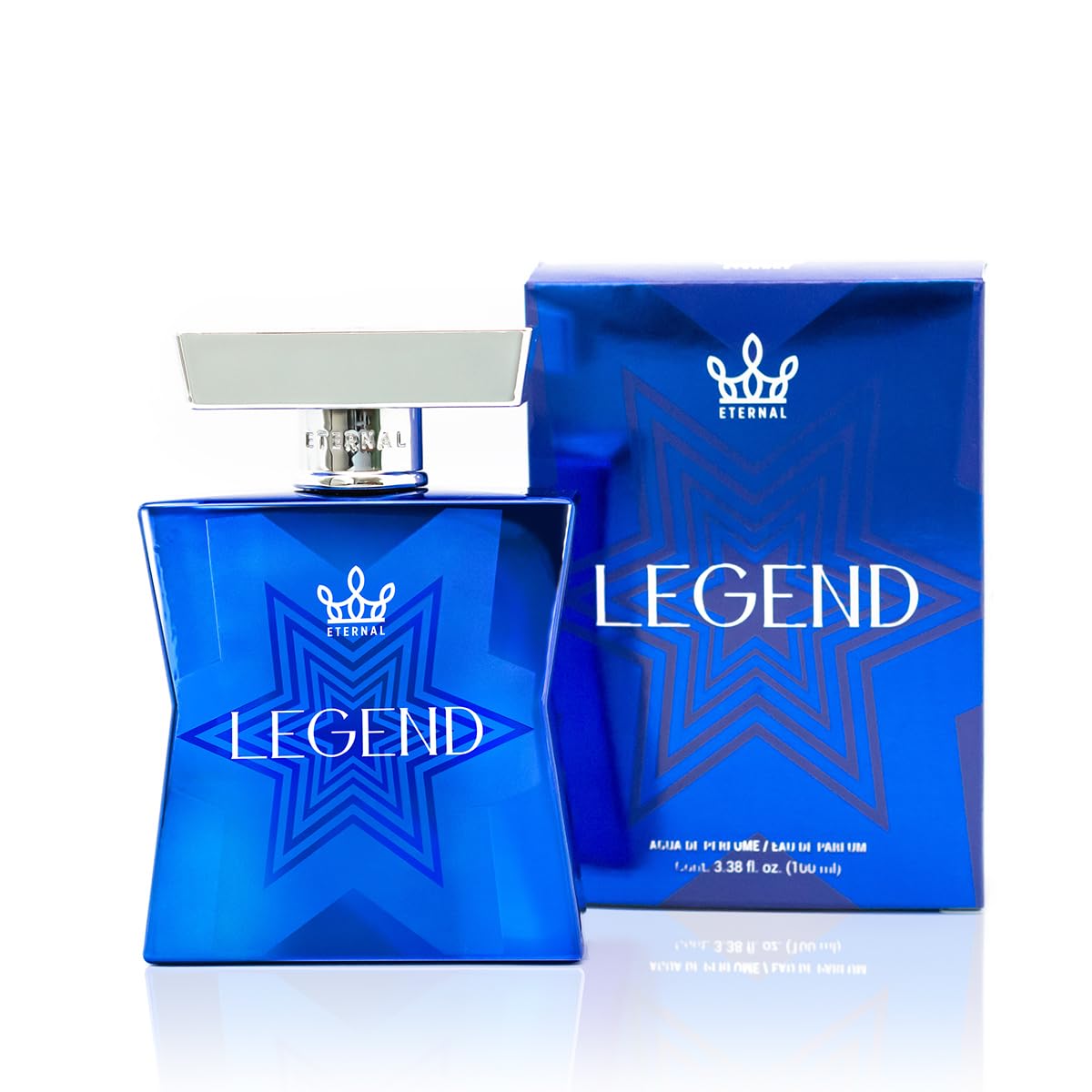 Eternal Legend EDP Cologne Spray for Men - Inspired by Sauvage, 3.4 oz (100ml) | Long-lasting Vegan Fragrance with Clean Ingredients (2000 Sprays) | Perfect for Daily Wear, Date Night & Special Occasions
