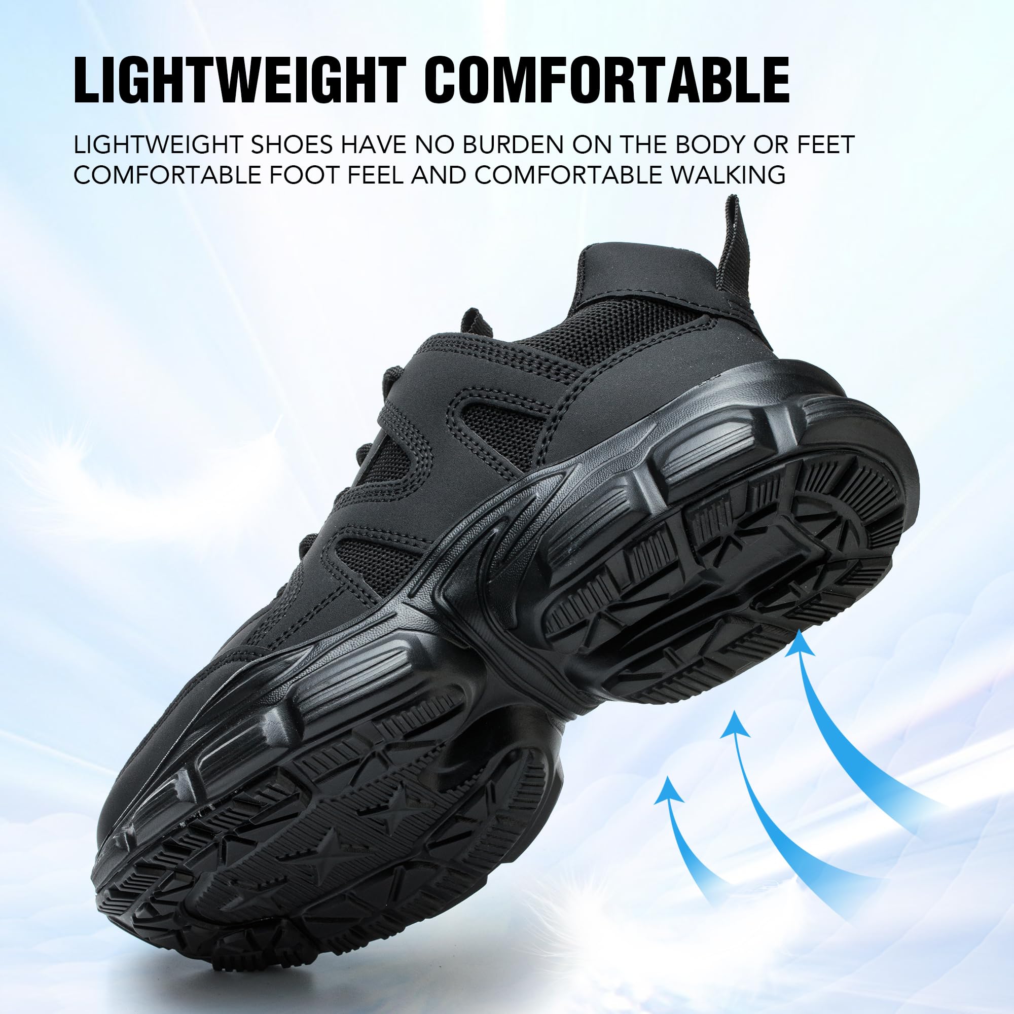 SYLPHID Women's Non-Slip Nursing Shoes - Slip Resistant Work Sneakers for Nurses, Food Service & Restaurant Staff - Comfortable Wide Width Walking Shoes for Healthcare Workers, Kitchen & Hospital Use
