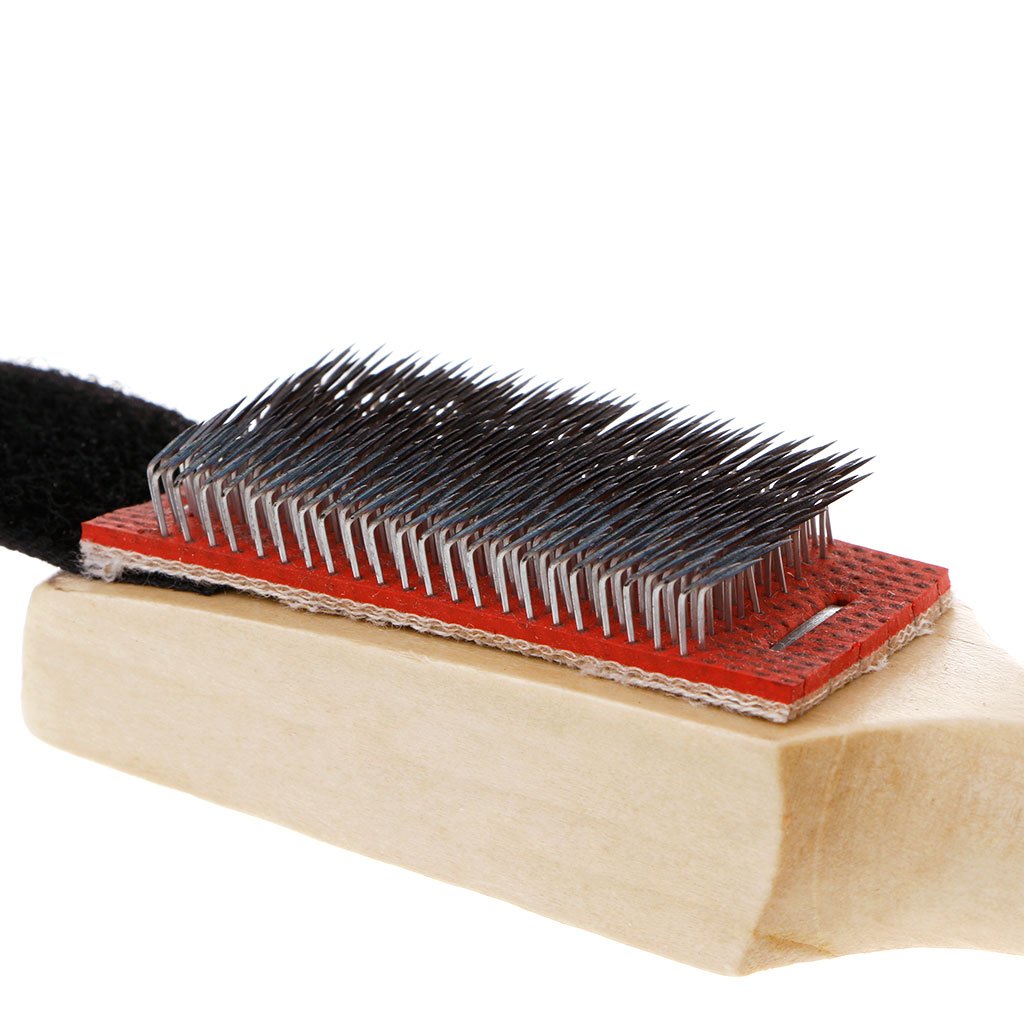 Tebatu Wood Suede Sole Wire Dance Shoes Cleaning Brush - Gentle Footwear Cleaner for Ballet, Jazz & Ballroom Shoes | Perfect for Dance Studios & Home Care