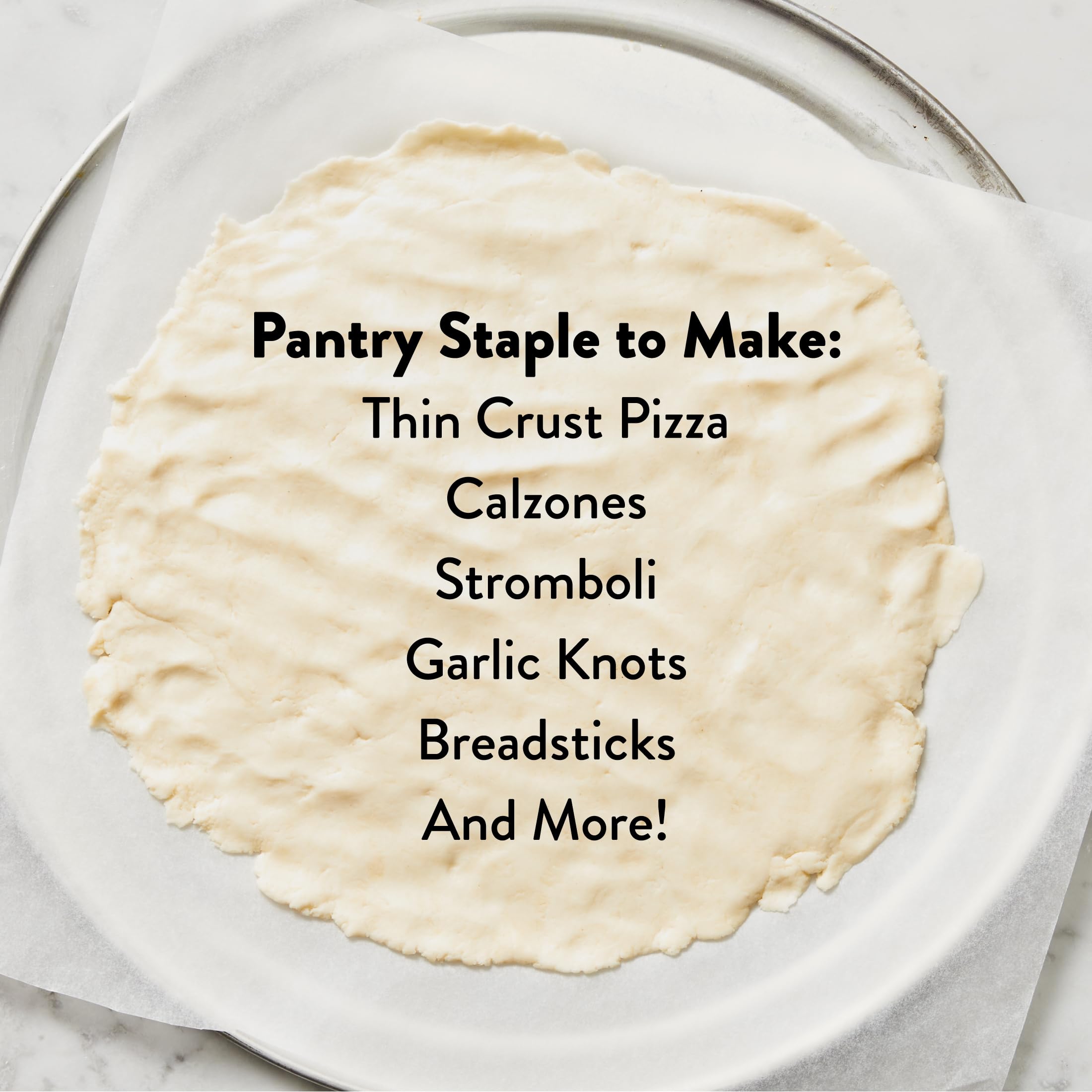 DeLallo Gluten Free All Purpose Pizza Dough Mix Kit - 17 Oz (2 Pack) for Baking Crust, Bread & Calzones | Vegan, Dairy Free, All Natural Ingredients | Perfect for Homemade Pizza Night & Family Cooking