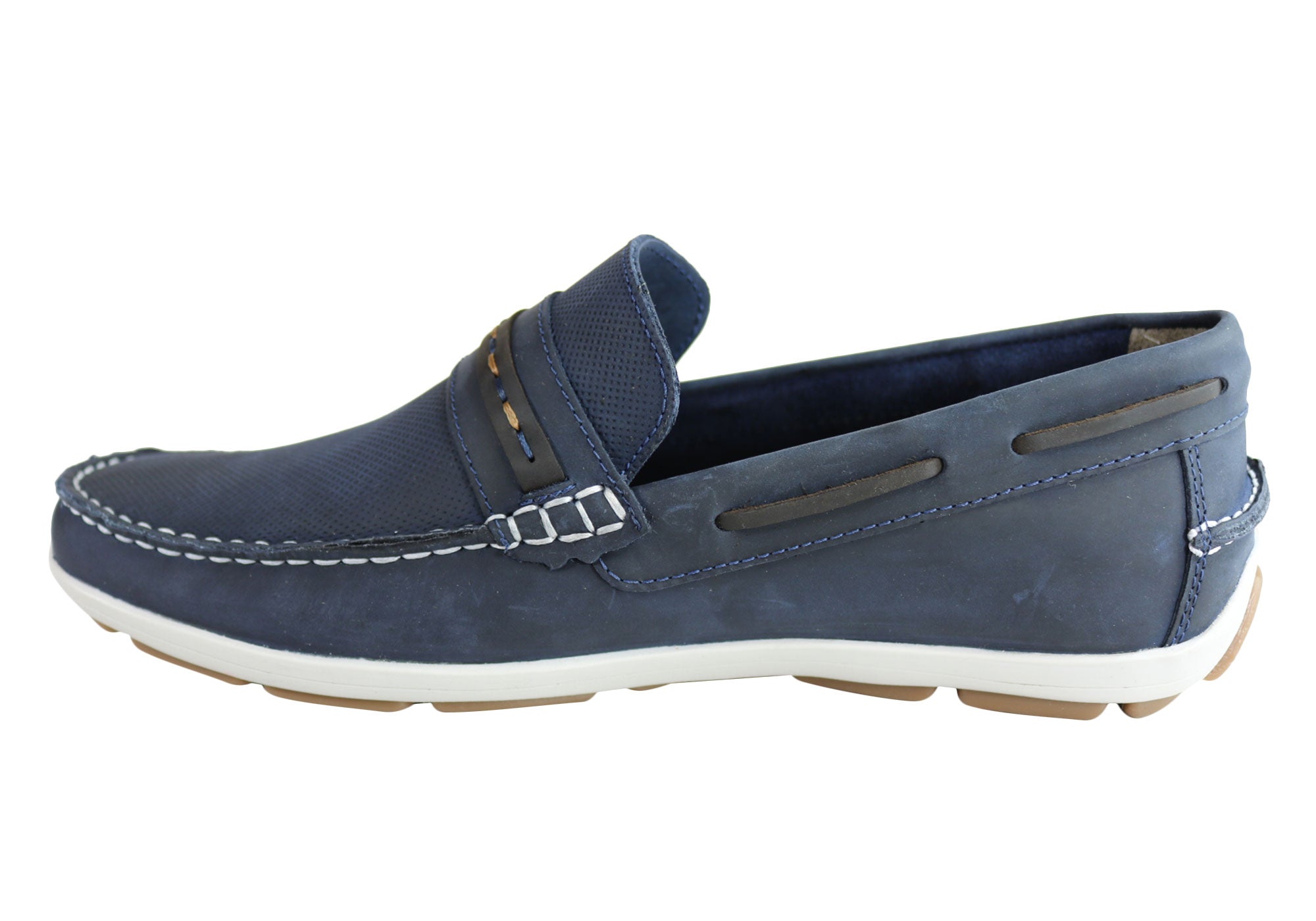 Ferricelli Jarrod Men's Genuine Leather Loafers with Cushioned Comfort - Handcrafted in Brazil - Perfect for Business Casual & Office Wear